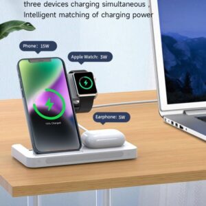 Supporto carica wireless 15 Watt per smartphone apple watch